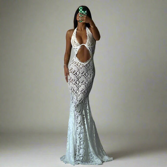 Hélène Lace Maxi Dress