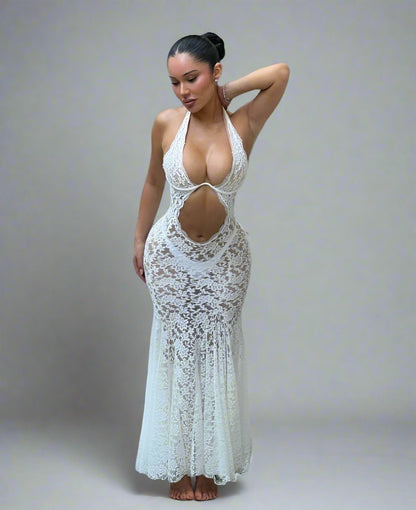 Hélène Lace Maxi Dress